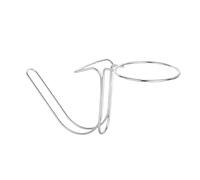Guangcailun Supporto per secchiello del ghiaccio da tavolo, porta secchiello per champagne, per cucinare, campeggio all'aperto, altezza 40x17 cm, Argento, l