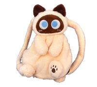 Guangcailun Zaini da Viaggio Leggeri e Casual, graziosi Zaini in Peluche, Vivaci per la Scuola e Le Gite, Comodi per riunioni, per la Scuola o per Le Esigenze dell'asilo Nido dei, Beige, 50 cm