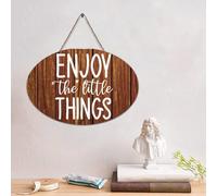 Guangpat Enjoy The Things - Targa in legno con scritta in lingua inglese "Gesù Bibbia", rustica, da parete, per cucina, camera da letto, soggiorno, atrio, 10,2 x 15,2 cm