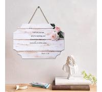 Guangpat Targa in legno con scritta in lingua inglese "I You,you can pray for anything", con scritta in lingua inglese "Jesus Bible Verse", decorazione artistica da parete, per soggiorno, camera da