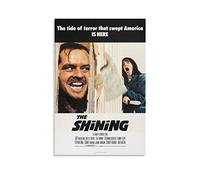 GUANGYING Poster da parete con scritta "Ghost Films The Shining in tela degli anni '80, dipinto su tela, stampa a scorrimento, decorazione per pareti del soggiorno, 30 x 45 cm