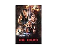 GUANGYING Poster da parete con scritta in inglese "Heist Films Die Hard degli anni '80 Poster da parete per camera da letto, decorazione per la casa da appendere su tela, 30 x 45 cm