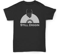 GUANJIE Diggin in The Crates Vinyl Record Vintage Rare Madlib ALC Daringer T-Shirt Mens Tees Unisex Black XL