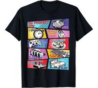 GUANJIE Gamer Shirt Gaming for Men Boys Funny My Perfect Day Gift Unisex T-Shirt Black XL