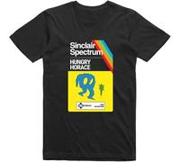 GUANJIE Hungry Horace Mens T Shirt Box Art 8 Bit Spectrum 48k Black XL