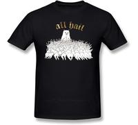 GUANJIE Lord Nermal T Shirt Praise The T-Shirt Plus Mens Tee Funny Printed Streetwear Cotton Short Sleeves Tshirt Black L