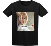 GUANJIE Men's Christina Aguilera Christina Aguilera Men's T Shirt Black M