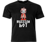 GUANJIE Russian Bot And Proud Anti Msm Unisex T-Shirt Mens Tops Casual Black L