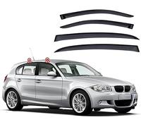 GuanLL Deflettori Auto per BMW 1 Series E87 2004-2010 Automotive Aria Antiturbo Set di 4 Pz Nero Antivento Antipioggia Fume Oscurati Aerodinamico