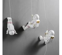 GUANSHAN Astronauta 3D creativo da appendere, decorazione da parete, decorazione da parete per cameretta dei bambini, decorazione da parete per cameretta dei bambini, giocattoli per ragazzi, ragazze e