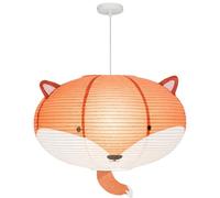 GUANSHAN Lampada a sospensione in carta artistica con animali creativi 3D Lampada a sospensione in carta con orso volpe Lampada a sospensione Lampada a sospensione decorativa per camera da letto