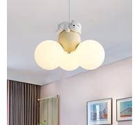 GUANSHAN Lampada a sospensione LED orso addormentato, palloncino, camera da letto, cameretta