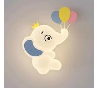 GUANSHAN Lampada da parete a LED creativa con design a cartoni animati, a protezione per gli occhi, illuminazione da parete di sfondo, lampada da comodino per ragazzi, ragazze e cameretta