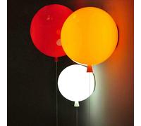 GUANSHAN Lampada da parete moderna a palloncino colorato 20CM, illuminazione decorativa da parete per bambini con interruttore a stringa per ragazze, con lampadina da 5W