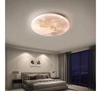 GUANSHAN Simulazione Lampadari lunari Lampada da soffitto a LED Moon Lampada da soffitto ultrasottile Lampada da soffitto per ingresso Lampada da parete per camera da letto, soggiorno