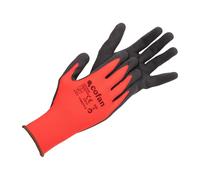 GUANTE IMPREGNADO SANDY COATED ROJO/NEGRO TALLA 10 - Unid: 12