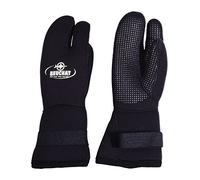 Guantes 3 DEDOS 7 mm - manguito velcro - negro - T/C: M