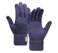 Guantes Para Motociclista - Guantes Bicicleta | De Moto | Mitones Punto Grueso | De Ciclismo Doble Capa Con Pantalla Táctil | Mitones Acolchados Invernales Térmicos Para Clima Frío