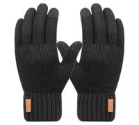Guantes Para Motociclista - Guantes Bicicleta | De Moto | Mitones Punto Grueso | De Ciclismo Doble Capa Con Pantalla Táctil | Mitones Acolchados Invernales Térmicos Para Clima Frío