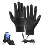 Guantes Térmicos Cálidos, Guantes Térmicos USB Invierno - Guantes De Ciclismo Con Pantalla Táctil De Calentamiento Rápido A Prueba De Viento - Guantes Térmicos Al Aire Libre Para Motociclismo Senderis