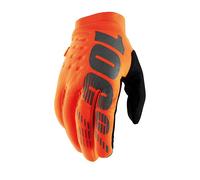 GUANTI 100% BRISKER FLUO ORANGE/NERO TAGLIA L 463045L#1