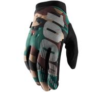 Guanti 100% BRISKER camouflage/nero taglia S