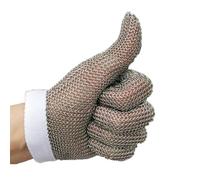 Guanti a catena, guanti di sicurezza in acciaio inossidabile dotati di guardie a coltello, guanti a catena non slip, adatti per le mani sinistro e destro.