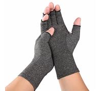 Guanti a compressione alla cannella alleviano il dolore nel tunnel carpale reumatoide Guanti senza dita per ingresso computer e supporto per mani e articolazioni durante il lavoro quotidiano C (Grey,