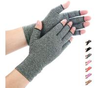Guanti a compressione in bambù per artrite, guanti premium in bambù, guanti a compressione per artrite per donna e uomo, Grigio, XL