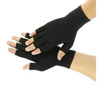 Guanti a Compressione per Artrite per l'artrite Sollievo dal Dolore Osteoartrosi Reumatoide (nero, S)