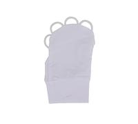 Guanti a metà dita da golf uomini donne elastiche seta di seta solare guanti di protezione UV per il golf sport all'aperto bianco una taglia (M Mano sinistra)