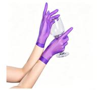 Guanti a Rete Donna Trasparenti Five Finger Eleganti(Purple One Size)