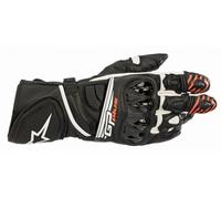 GUANTI ALPINESTARS GP PLUS R V2 GLOVES BLACK WHITE PELLE CERTIFICATO CE LIVELLO1