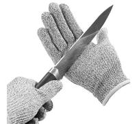 Guanti Anti Taglio, 1 paio di guanti antitaglio di sicurezza, resistenti al taglio, resistenti alle coltellate, in filo di acciaio inossidabile, in rete, da macellaio(XL)