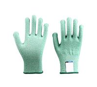 Guanti anti-taglio da pesca GMG. Antiscivolo HPPE EN388 ANSI. 5 lavoro di sicurezza resistenti al giardino for angolo cottura(Groen,XL)