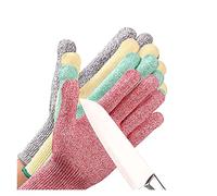 Guanti anti-taglio da pesca GMG. Antiscivolo HPPE EN388 ANSI. 5 lavoro di sicurezza resistenti al giardino for angolo cottura(4 Pairs,XX-Large)