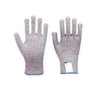Guanti anti-taglio da pesca GMG. Antiscivolo HPPE EN388 ANSI. 5 lavoro di sicurezza resistenti al giardino for angolo cottura(Szary,Medium)