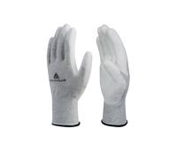 Guanti antistatico VE702PESD - poliestere / carbonio - taglia 08 - bianco - Delt