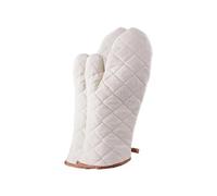 Guanti Barbecue 2 pezzi guanti da forno antiscivolo resistenti al calore in cotone bianco da cucina, utensili da cucina for la casa, ristorante(Large 2pcs)
