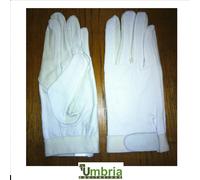 Guanti bianchi vera pelle cotone elasticizzato concorso equitazione inglese