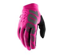 Guanti Brisker Da Donna 100% Motocross Enduro Rosa/Nero