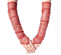 Guanti caldi da donna, guanti da donna tattile, pantaloncini elasticizzati, per la moda autunnale, eventi formali, spettacoli di danza e quotidiani, realizzati in raso di seta e latte confortevole