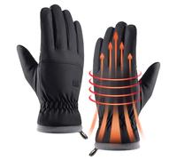 Guanti Caldi | Guanti Touchscreen Impermeabili per Inverno - Guantoni Antiscivolo Isolati Antivento Regolabili per Pesca Sci Guida Corsa Ciclismo Escursionismo