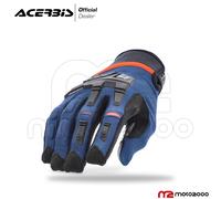 GUANTI CE X-ENDURO ACERBIS POLSO REGOLABILE BLU ARANCIO ENDURO OFF ROAD TAGLIA L