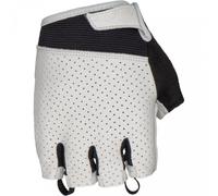 Guanti Ciclismo Aramus Classic in Pelle, Antivibrazione e Grip Ottimale - Bianco XL