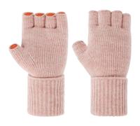 Guanti Classic Fingerless by Seeberger rosa One Size