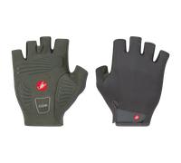 CASTELLI Guanti da ciclismo da uomo Competizione 3, traspiranti, a dita corte, con imbottitura in schiuma e impugnatura in silicone, grigio fumo, taglia XL