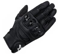 Guanti corti Alpinestars Celer in pelle nera - da corsa sportivi per moto/moto