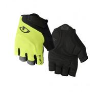 Guanti Corti Estivi Bravo Gel Nero/Giallo Fluo Taglia M con Imbottitura in Gel e Design Ergonomico
