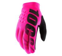 Guanti Cross 100% Brisker Rosa NeonL Rosa Neon
